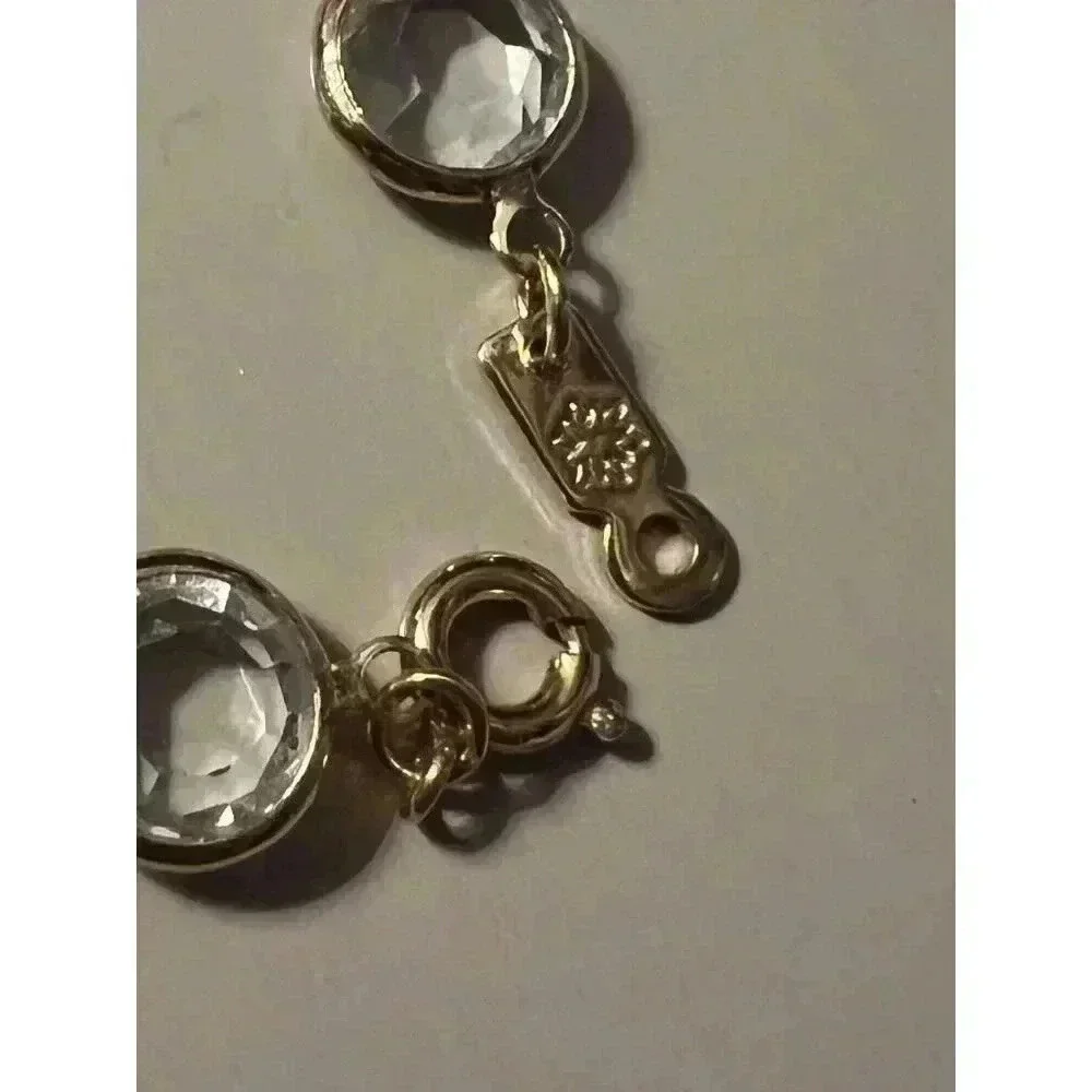 Vintage Gold Tone Clear Crystal Bracelet